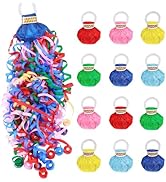 12Pack No Mess Streamers,Color Mix Hand Throw Streamers Poppers,No Mess Confetti Poppers for Wedd...