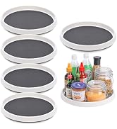 Set of 6, 12 Inch Non-Skid Lazy Susan Turntable, Lazy Susan Organizer for Cabinet, Pantry Organiz...