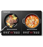 Double Induction Cooktop AMZCHEF Induction Cooker 2 Burners, Low Noise Electric Cooktops With 180...