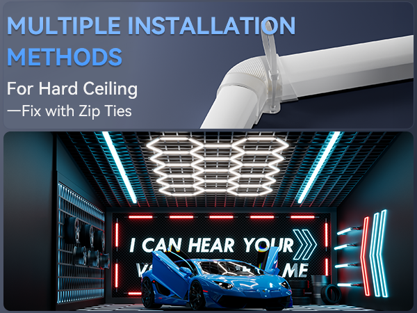 Hexagon Garage LED Lights for Garage