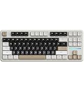 MANBASNAKE X Attack Shark X87 Wireless Mechanical Keyboard, Hot Swappable Gasket Custom Gaming Ke...