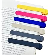 6Pcs Automatic Bookmark, Silicone Smart Book Marks for Reading Women, Men, Kids,Cute Unique Book ...