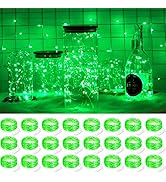 SmilingTown Battery Operated Fairy String Lights 24 Pack 20 LED 7.2ft Starry Firefly Copper Wire ...