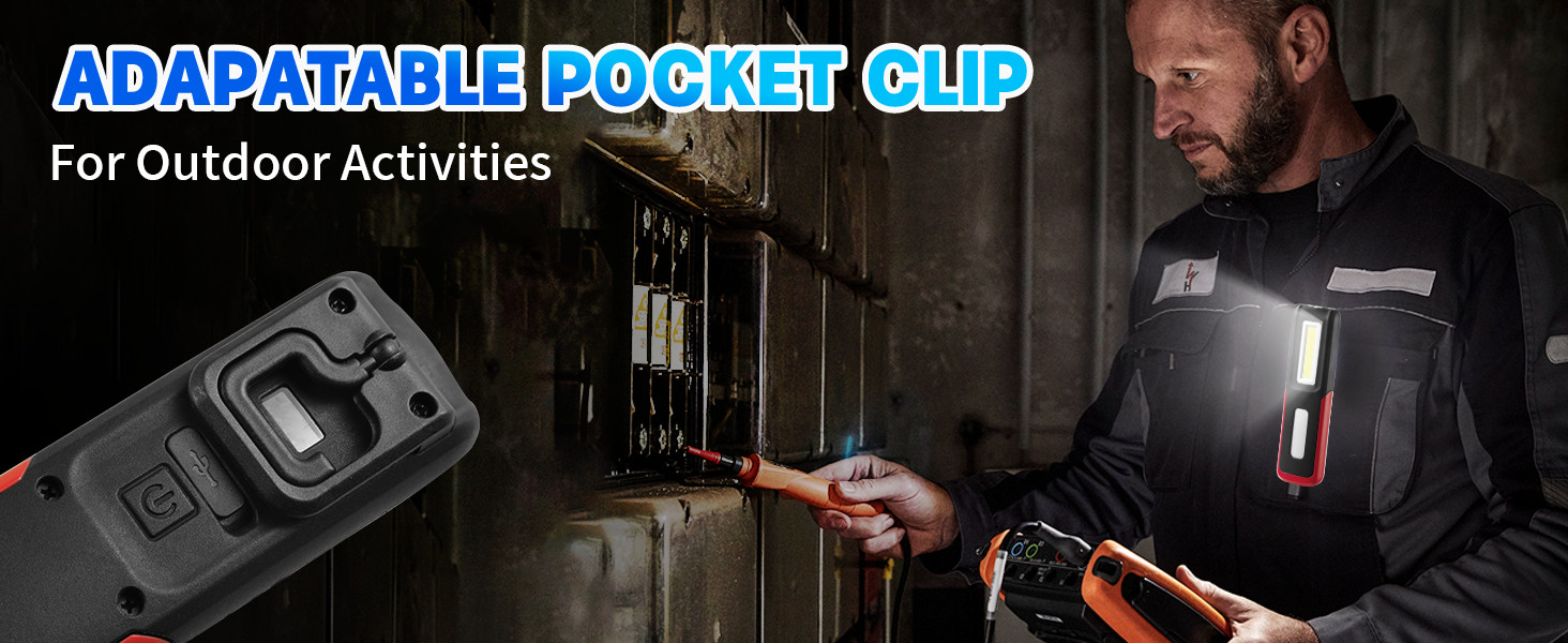 Rechargeable LED Work Light with Magnetic Base