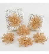 HUIHUANG Champagne Bows for Gift Wrapping Self Adhesive Metallic Curly Bows Christmas Burst Curly...