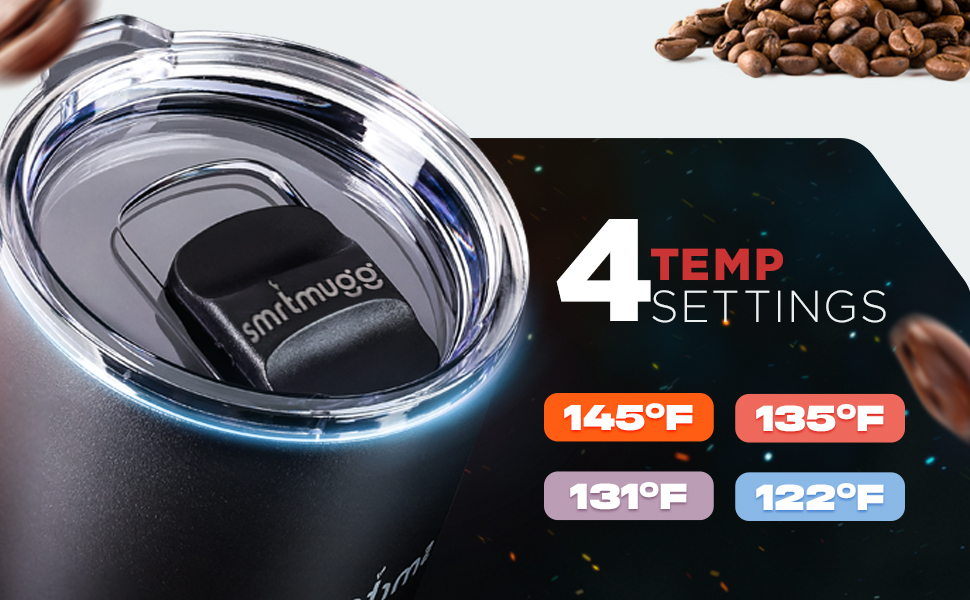 smrtmugg x heated coffee mug all day battery life