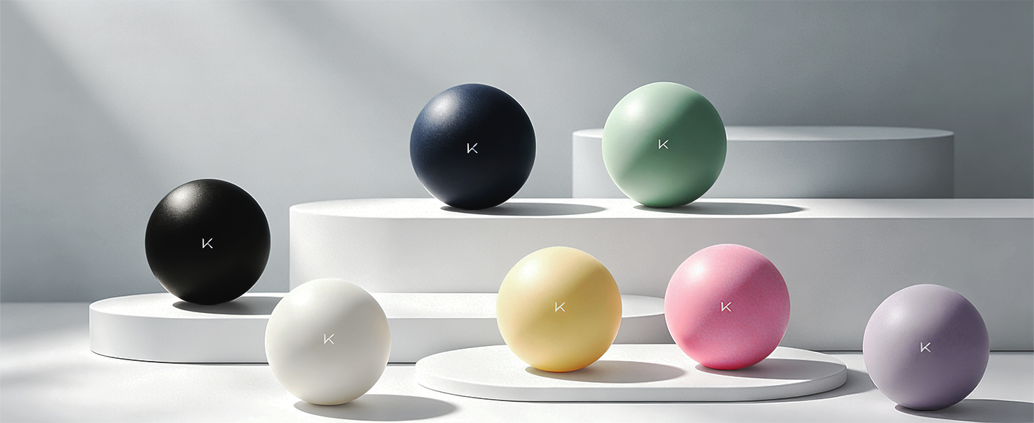 Yoga balls in various colors
