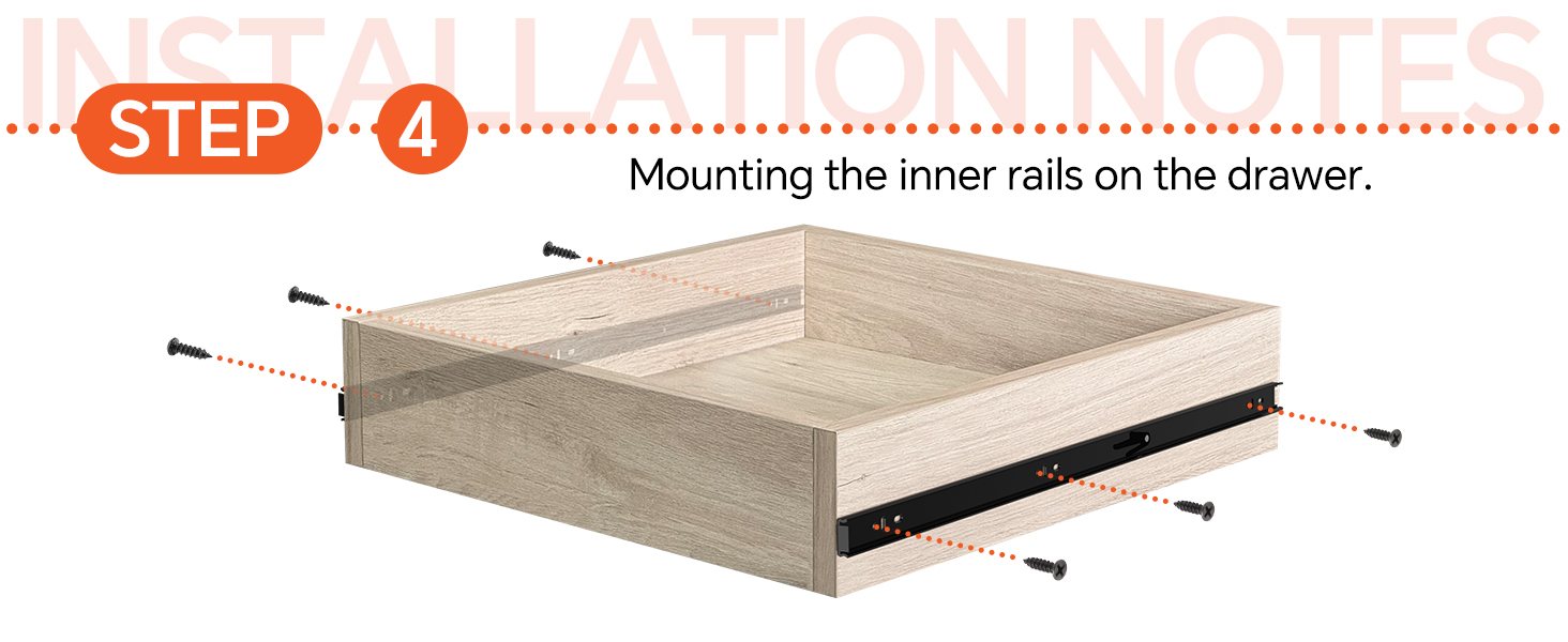 dresser drawer slides