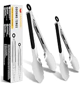 LaoChoes Kitchen Tongs, Stainless Steel Tongs, Non-Slip Handle Tongs, Cooking Tongs Utensils Dish...