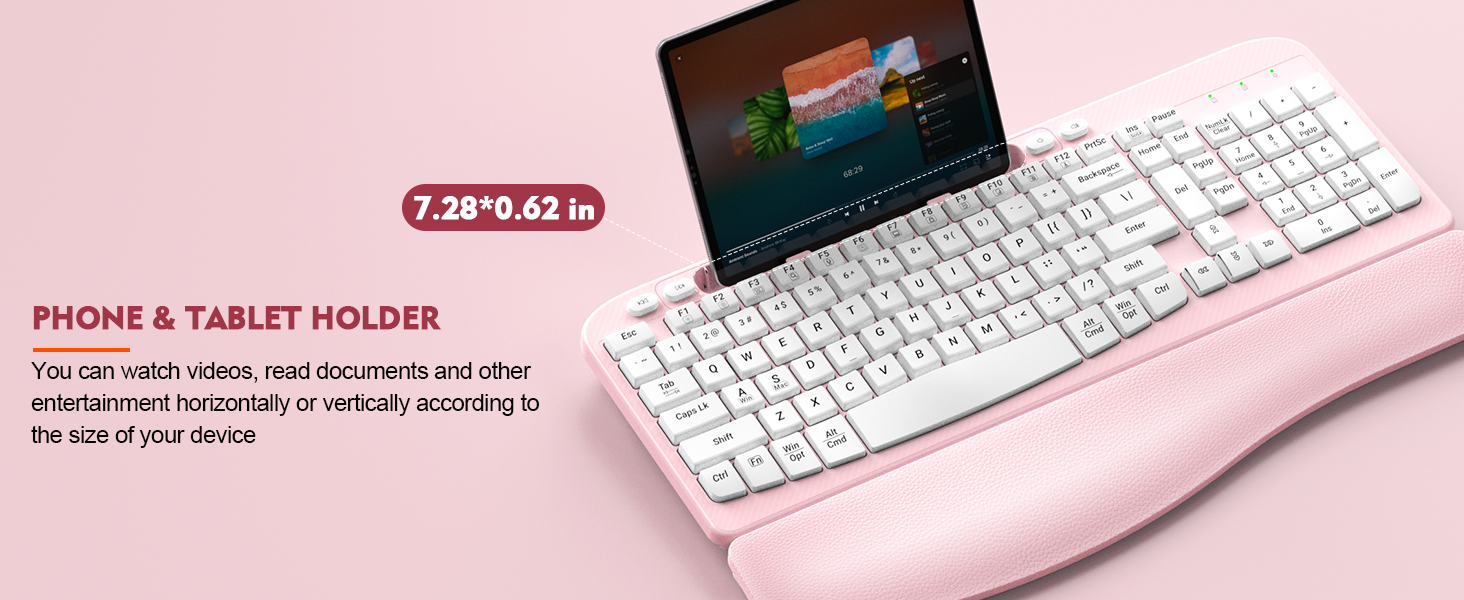 ergonomic wireless keyboard