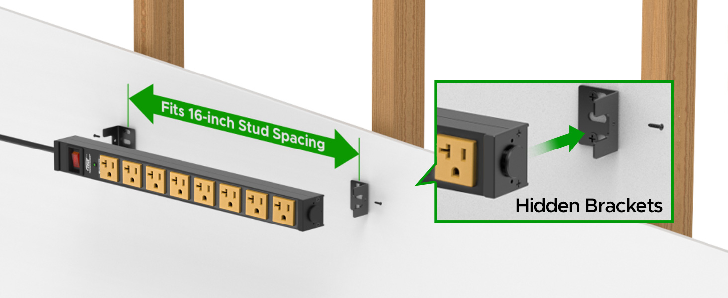 Hidden Brackets with Stud Compatibility