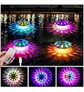 QOLNBY Floating Pool Lights, Pool Light with 6 Dynamic Lighting Effects, IP68 Waterproof Pool Lig...