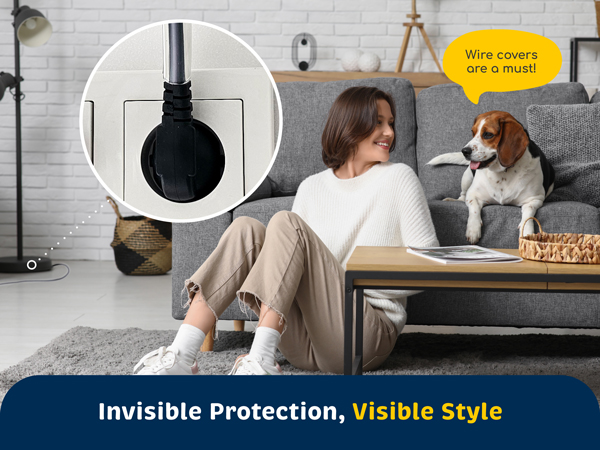 transparent cable management electric wire cord sleeve cover pet protection