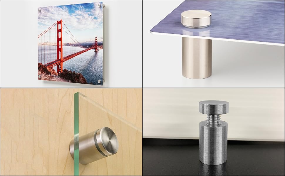 glass mounting hardware frame spacers art and glass separator mirror standoffs standoff blu ray