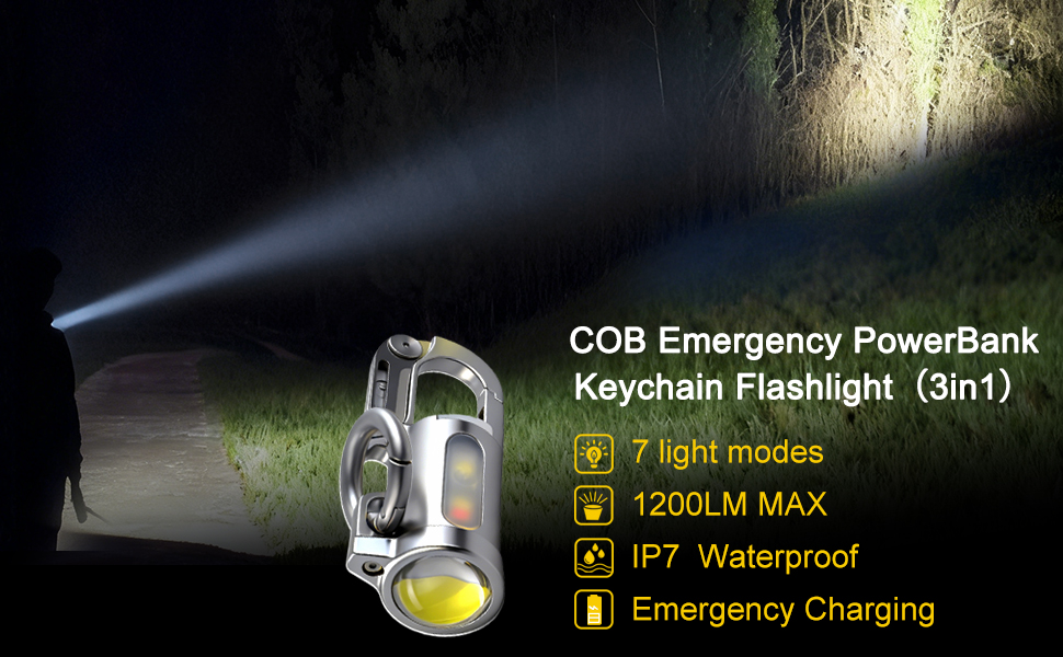 Emergency Keychain Flashlight