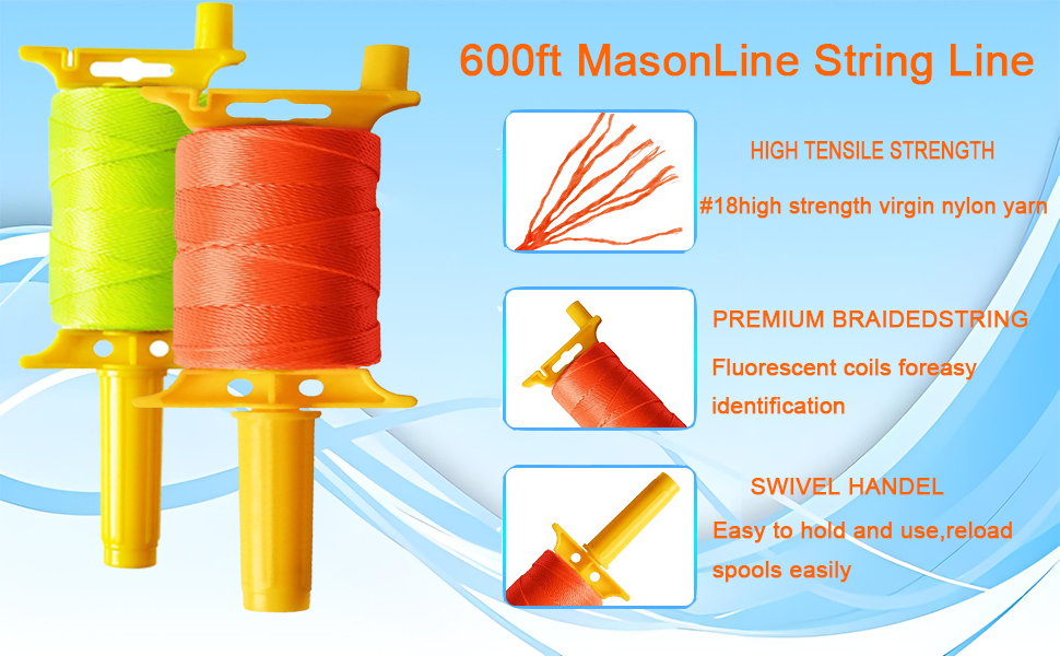 Mason Line with Handle, Reloadable Reel