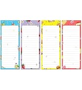 KiDEPOCH Magnet Notepads for Refrigerator, Grocery List Magnet Pad for Fridge, 3.5 x 9 Inch To Do...