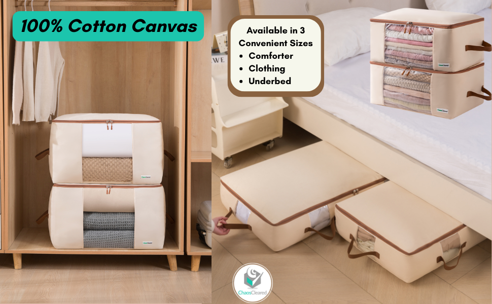canvas storage bags