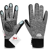 Bruvoalon Winter Gloves for Women & Men, 3M Thermal Insulation, Lycra Fabric, Touchscreen, Anti-Slip