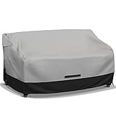 zenicham Fade and Tear Resistant Patio Loveseat Covers, Heavy-Duty Waterproof Outdoor Couch Cover...