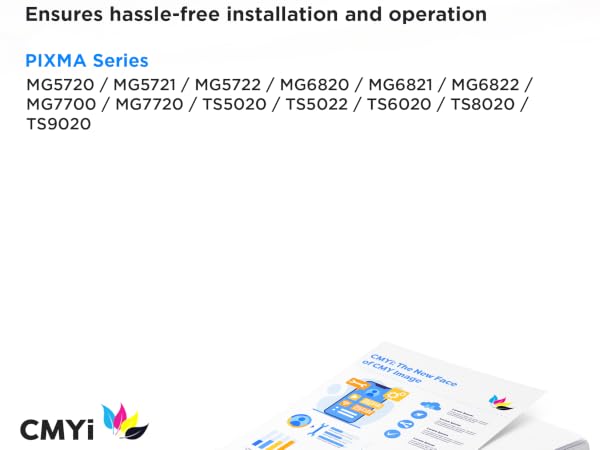 Compatible printer list of CMYi PGI-270XL CLI-271XL ink cartridges