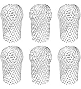 Sankoly 6 Pack Downspouts Gutter Guard Aluminum Filter Strainer Expandable Gutter Downspout Guard...