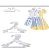 Baby Hangers 60 Pack 10.35 & 11.97 Inch Each 30 Pack Kids Clothes Hangers Non-Slip Thickened Plas...