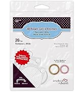 SCRAPBOOK ADHESIVES BY 3L 3D Foam Circular Frames, White