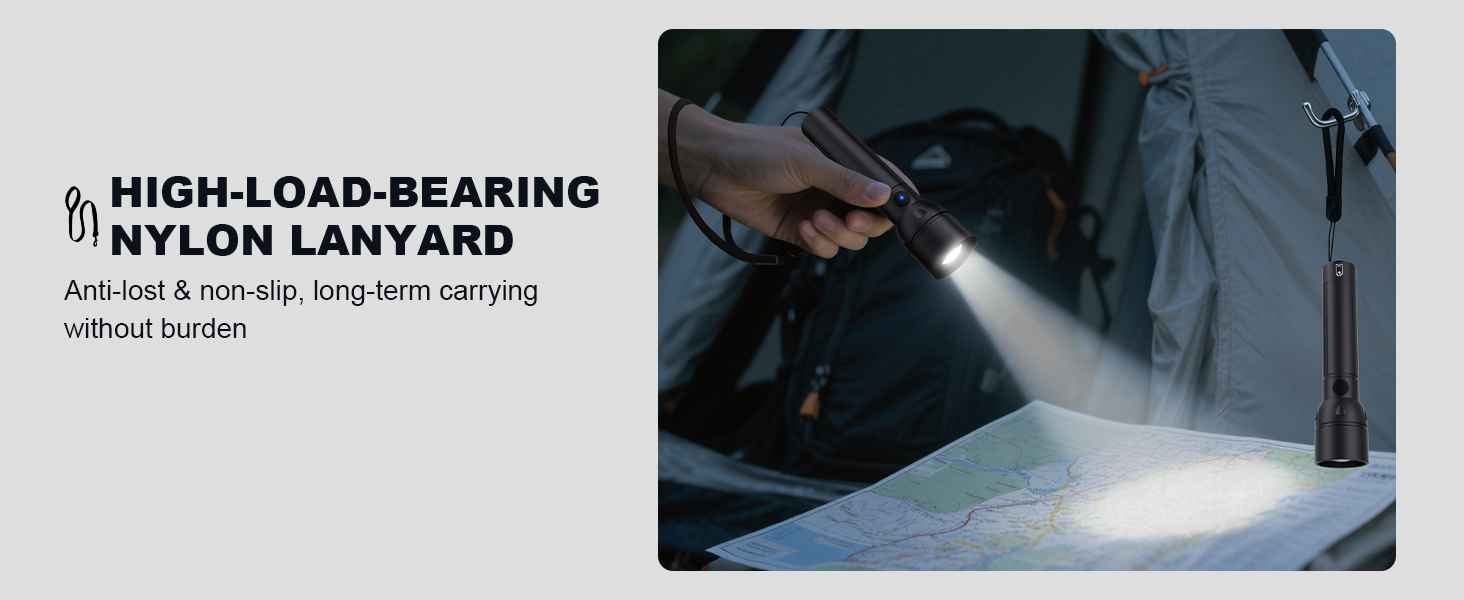 Flashlight with Landyard