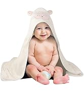 SUNLAND Microfiber Hooded Baby Towel Ultra Soft and Super Absorbent Bath Towel for Newborn, Infan...