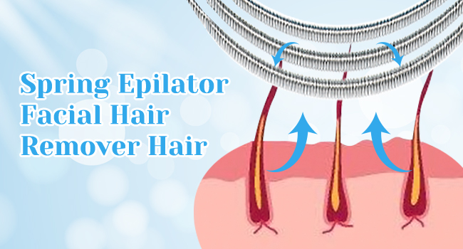Spring Epilator Facial Hair Remover Hair