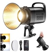 NEEWER CB120B 120W LED Video Light with 2.4G&APP Control COB Bi Color 2700K-6500K 78000lux at 1m/...