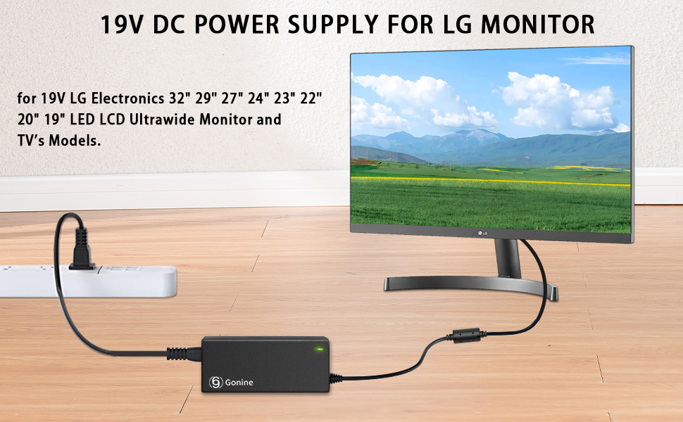 19V 3.42A AC to DC Power Supply for lg monitor