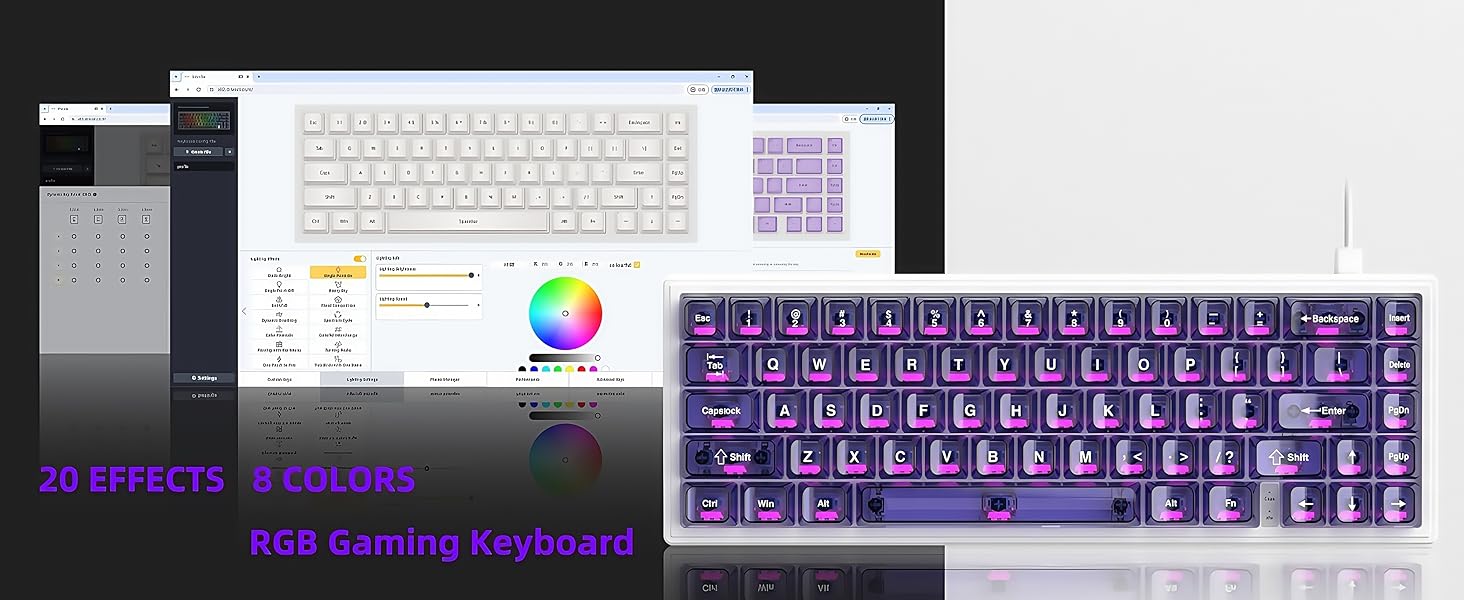 M68 HE V2 60% Wired Gaming Magnetic Keyboard,Hall Effect Gaming Keyboard Rapid Trigge