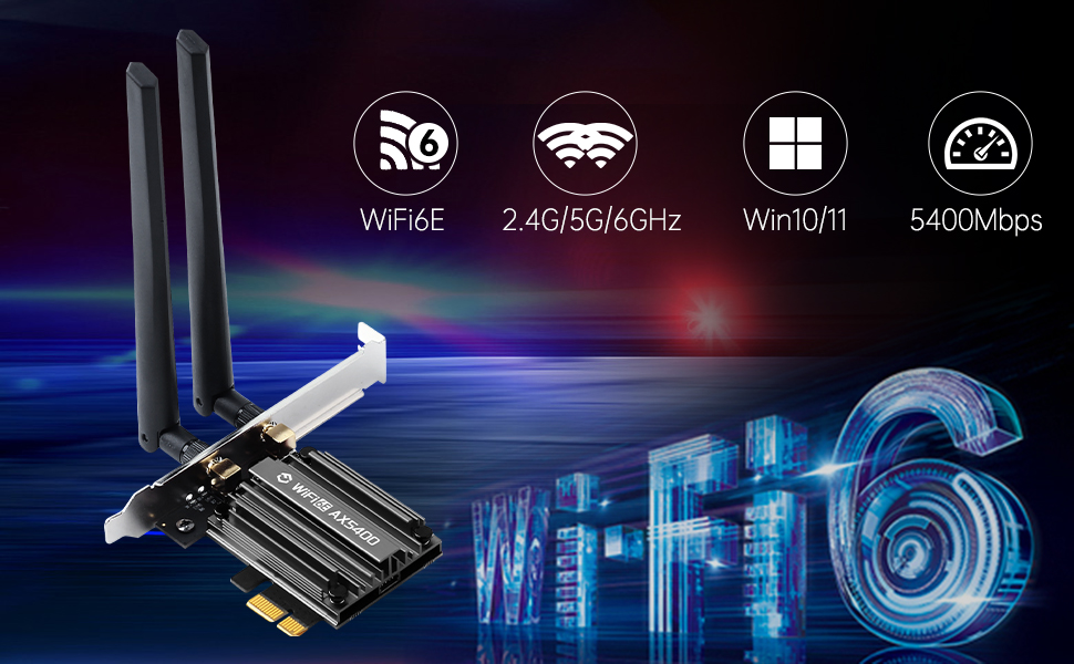 wifi 6E pcie wifi card