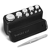 Fuzion Calibration Weights 210g, M1 Class 9 PCS Stainless Steel Scale Calibration Weight Kit, 1g ...