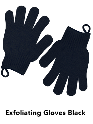 Exfoliating Gloves Black