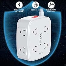 flat plug power strip