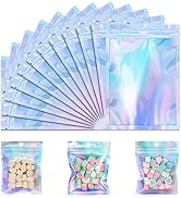 150 Pack Holographic Bags 5 x 7 Inches Packaging Bags, Resealable Smell Proof Bags Packaging Bags...