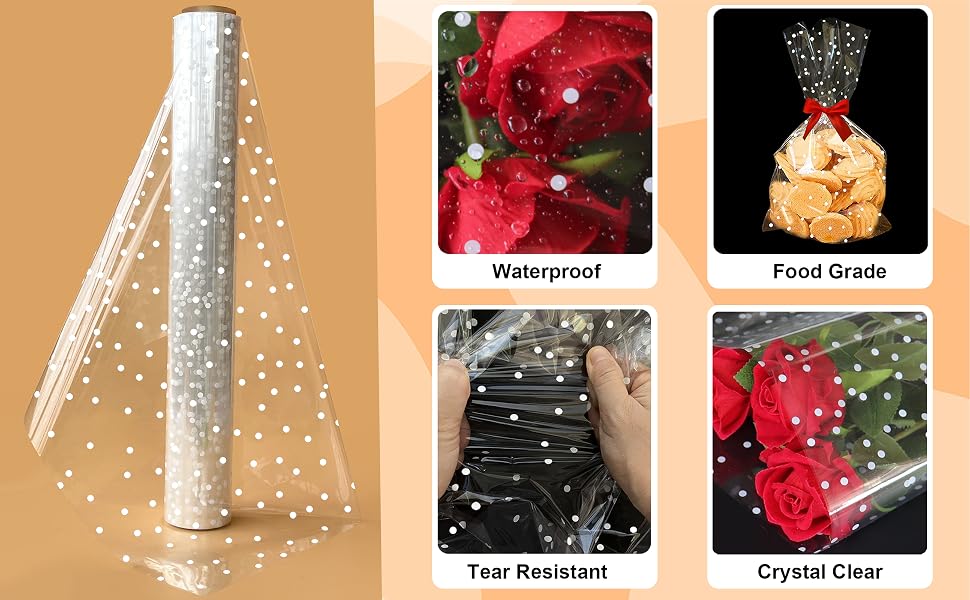 clear cellophane wrap roll