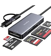 USB3.0 Type-C Multi Card Reader, SD/Micro SD/CF/MS/XD 5in1 Memory Card Reader, SD SDXC SDHC CF CF...