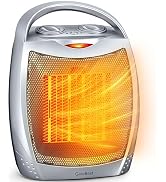 GiveBest Portable Electric Space Heater with Thermostat, 1500W/750W Safe and Quiet Ceramic Heater...