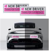 2PCS Student Driver Magnet for Car,Reflective New Driver Sticker Car Decorations for Safety Warni...