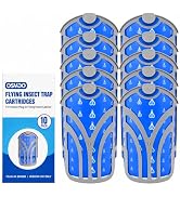 Osvdo 10 Pack Flying Insect Trap Refill Cartridges, Sticky Boards | Compatible with Plug-in Light...