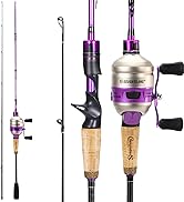 Sougayilang Spincast Reel and Fishing Rod Combo, 5-Foot 9-Inch Durable Carbon Rod, Quickset Anti-...