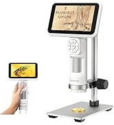 LM115 LCD Digital Coin Microscope for Adults and Kids, 5'' Handheld USB Coin Magnifier with Scree...