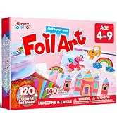 Klever Kits Foil Art Kit for Kids - Arts & Crafts Supplies, Mess Free Coloring, Foil Foam Sticker...