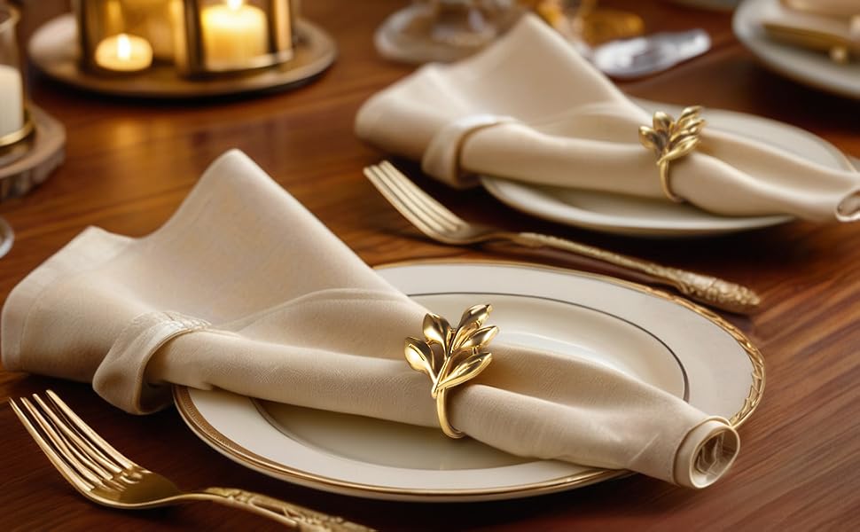 Leaf Napkin Ring Holder