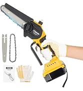 Mini Chainsaw Cordless Compatible with Dwt 20V MAX, 6 Inch Brushless Chainsaw for Wood Cutting Pr...