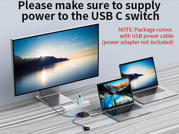 usb c switch 2 in 1 out